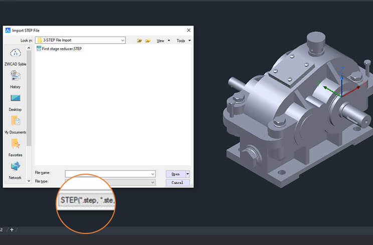 STEP File Import