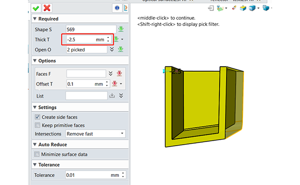 Figure 8. Flange and shell the base of leg