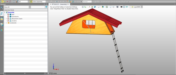 Figure 1. The model of a GeaTectum™ rooftop tent in ZW3D